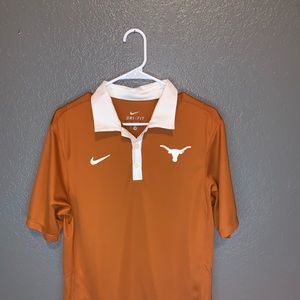 Texas Longhorns Nike dri fit orange polo